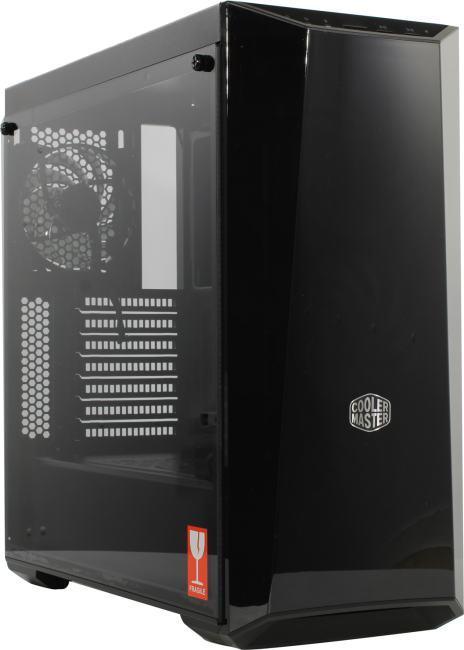 Корпус Miditower Cooler Master MCW-L5S3-KGNN-05 MasterBox Lite 5 ARGB Black&Black ATX без БП с окном - фото 1 - id-p226754846