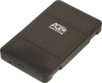 Внешний корпус для HDD/SSD AgeStar 31UBCP3C SATA USB3.1 пластик черный 2.5" - фото 1 - id-p226754780
