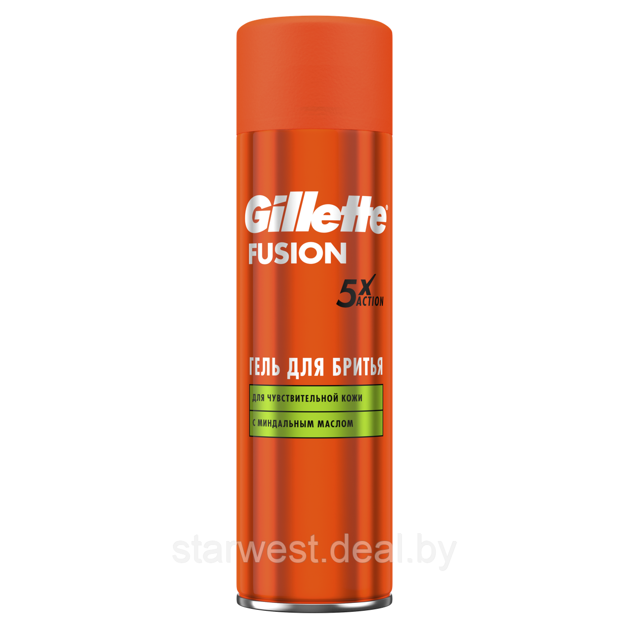 Gillette Fusion 5 Ultra Sensitive 200 мл Гель для бритья для чувствительной кожи с миндальным маслом - фото 2 - id-p133930947