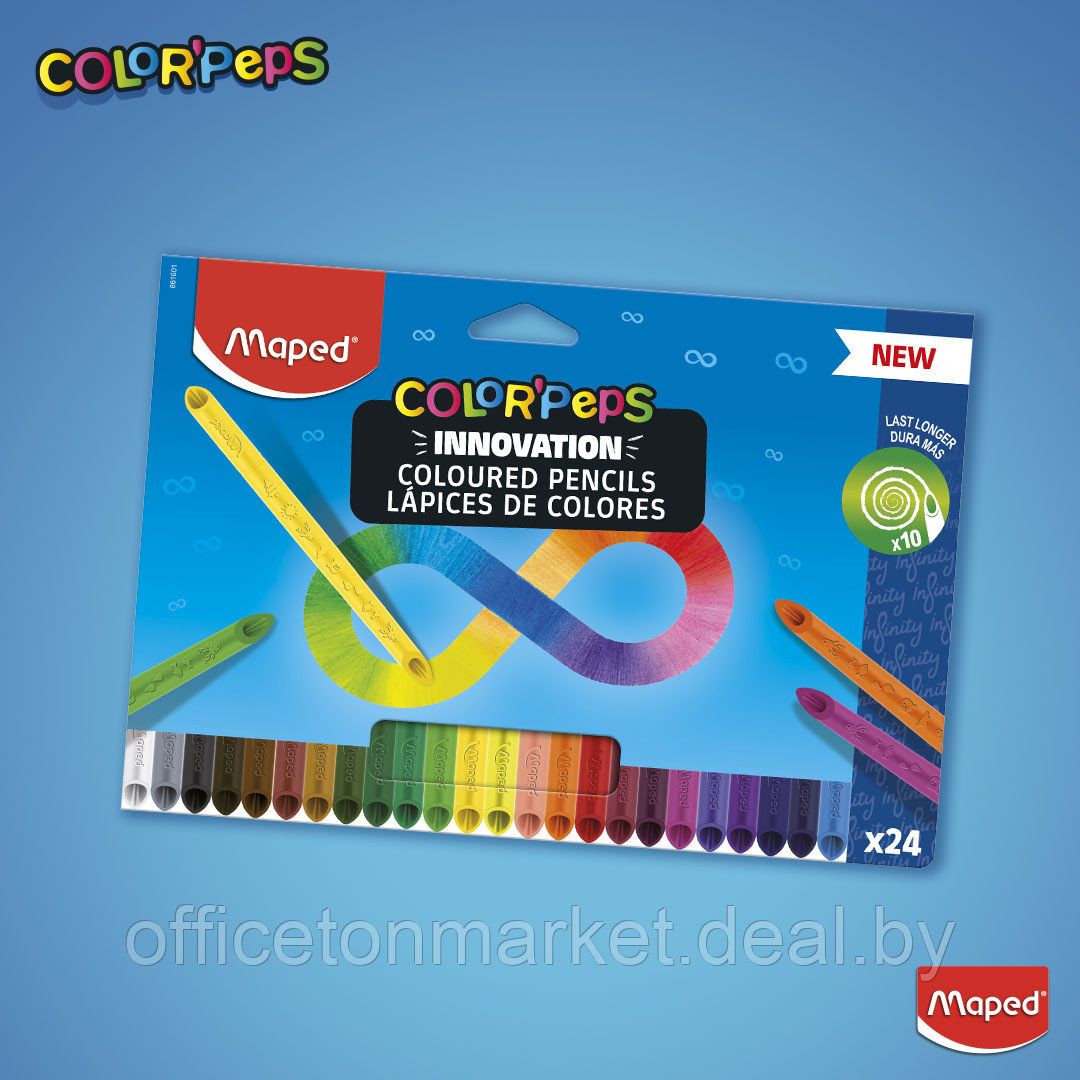Цветные карандаши Maped "Infinity", 12 шт - фото 7 - id-p226755168