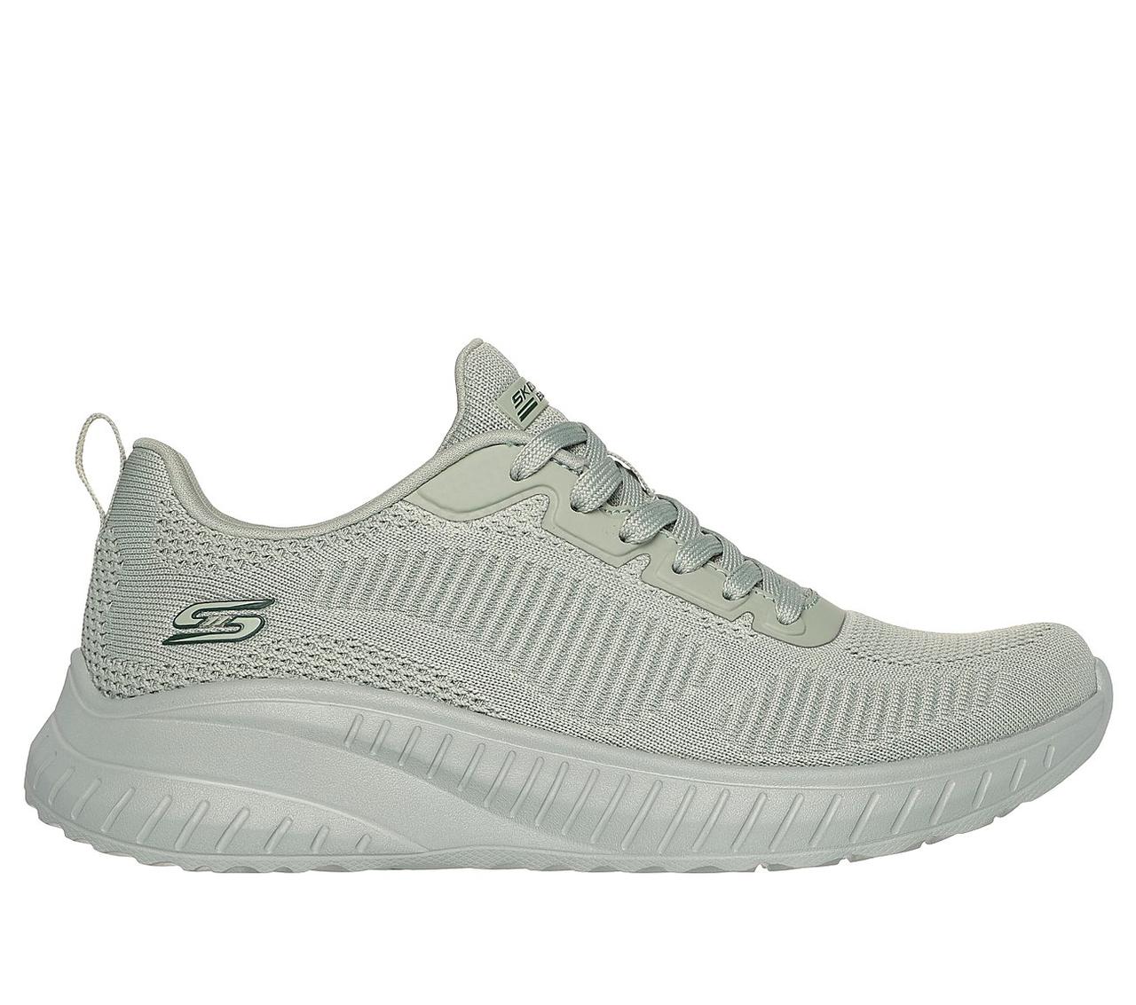 Кроссовки женские Skechers BOBS Sport Squad Chaos Face Off серый 117209-SAGE - фото 1 - id-p226753524