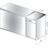 Отдельностоящая посудомоечная машина Whirlpool WSFO 3O34 PF - фото 2 - id-p226756403