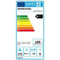 Встраиваемая посудомоечная машина Whirlpool WSIP 4O33 PFE - фото 3 - id-p226756439