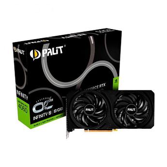 Видеокарта Palit GeForce RTX 4060 Infinity 2 8Gb 1830MHz PCI-E 4.0 8192Mb 17000Mhz 128 bit HDMI 3xDP