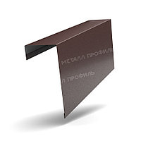 Металл Профиль Планка торцевая фасадная FASTCLICK 139х65х3000 (VikingMP E-20-8019-0.5)