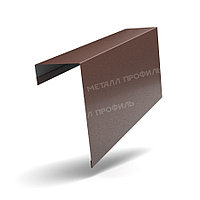 Металл Профиль Планка торцевая фасадная FASTCLICK 139х65х3000 (VikingMP E-20-8017-0.5)