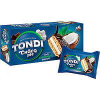 Печенье Tondi Choco Pie глазированное кокосовое 180г