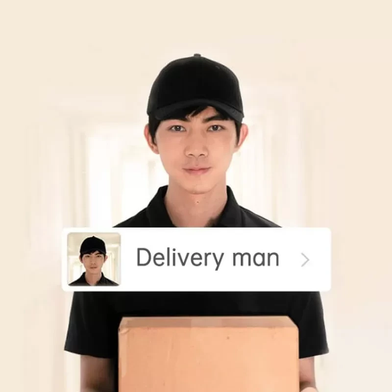 Умный дверной звонок Xiaomi AI Face Identification DoorBell 2 Чёрный - фото 7 - id-p226742076