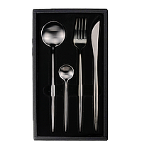 Столовые приборы Maison Maxx Stainless Steel Чёрный