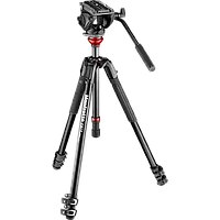 Штатив Manfrotto 190XV с головой MVH500AH