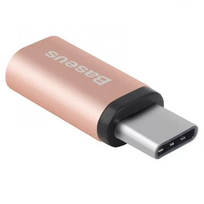 Переходник Baseus Sharp micro USB - Type-C Розовое золото - фото 8 - id-p226740963
