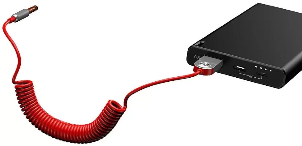 Беспроводной адаптер Baseus BA01 Bluetooth - AUX Красный - фото 4 - id-p226740984