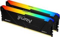 Модуль памяти Kingston 16GB DDR4 3600MHz DIMM FURY Beast Black RGB XMP KF436C17BB2AK2/16 kit 2x8Gb, CL17,