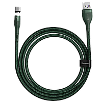 Кабель Baseus Zinc Magnetic USB - Type-C 5A 1м Зелёный