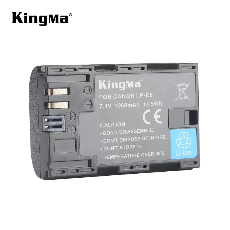 Аккумулятор KingMa LP-E6 1960 мАч - фото 2 - id-p226743536