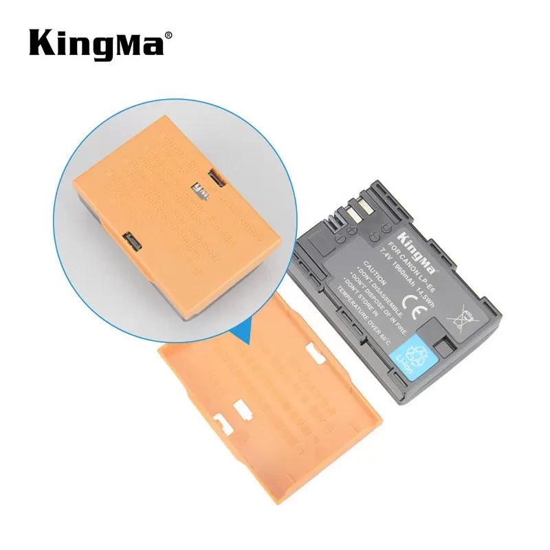 Аккумулятор KingMa LP-E6 1960 мАч - фото 7 - id-p226743536