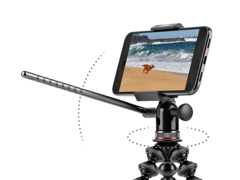 Штатив JOBY GripTight PRO Video GP Stand с видеоголовой для смартфона Чёрный - фото 5 - id-p226761296