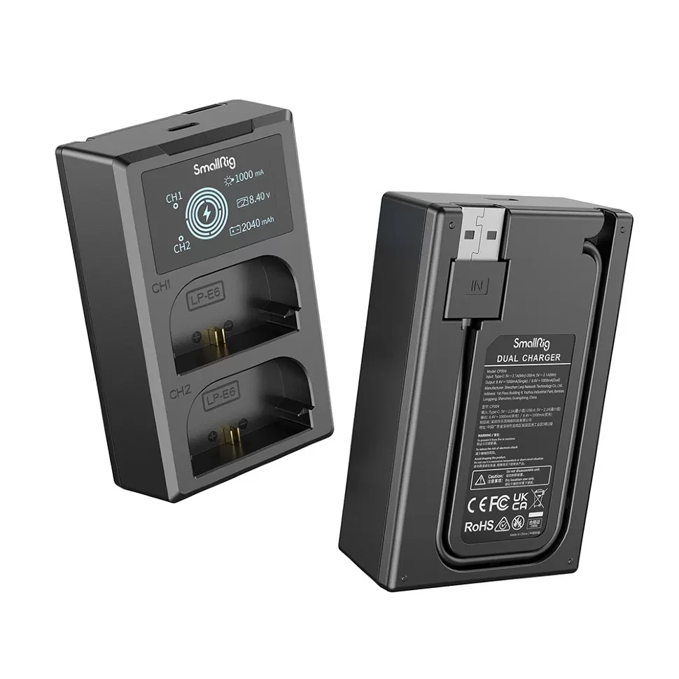 2 аккумулятора LP-E6NH + зарядное устройство SmallRig 3821 - фото 4 - id-p226743586