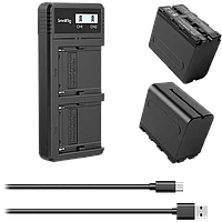 2 аккумулятора NP-F970 + зарядное устройство SmallRig 3823