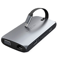 Хаб Satechi Type-C On-the-Go Multiport Adapter Серый