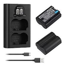 2 аккумулятора NP-W235 + зарядное устройство Powerextra FJ-W235USB-B
