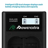 2 аккумулятора EN-EL15 + зарядное устройство Powerextra CO-7134, фото 7