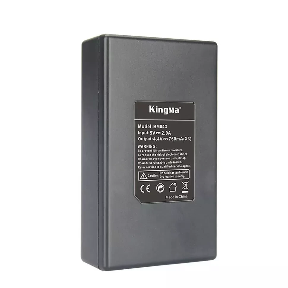 Зарядное устройство тройное KingMa Triple charger для GoPro Hero 5/6/7/8 - фото 4 - id-p226743691