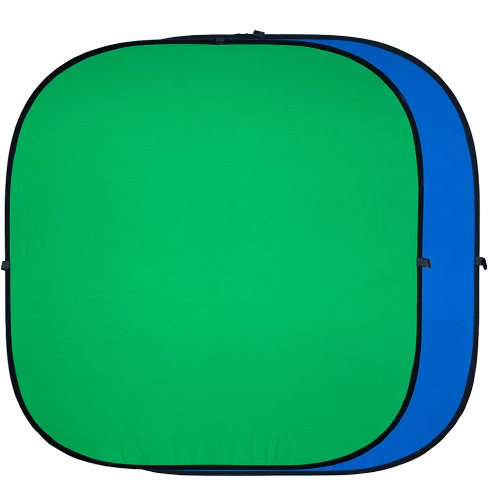 Фон хромакей GreenBean Twist 240 х 240 Синий/Зелёный - фото 1 - id-p226742744