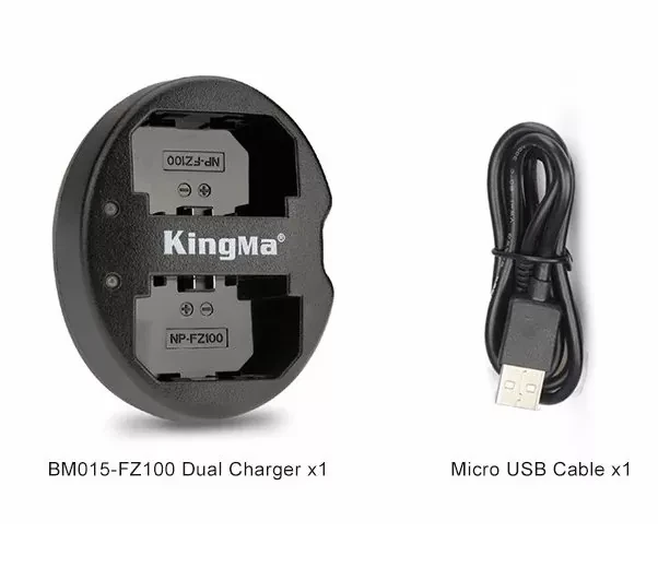 Зарядное устройство двойное KingMa BM015 для аккумуляторов NP-FZ100 - фото 6 - id-p226743720