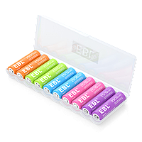 Комплект аккумуляторных батарей EBL Rainbow AA 2500mAh (10шт)