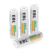 Комплект аккумуляторных батарей EBL AA 2800mAh (4шт)