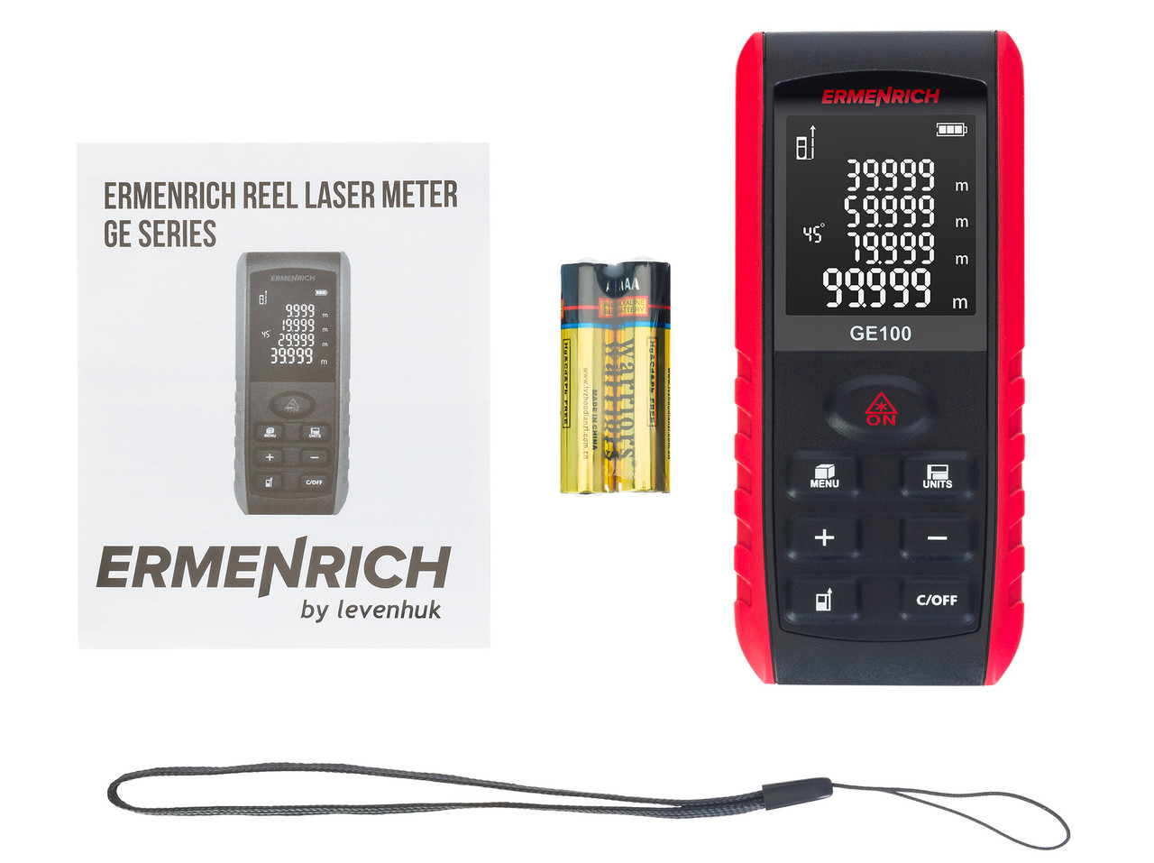 Лазерная рулетка Ermenrich Reel GE100 - фото 2 - id-p223972329