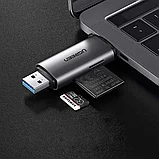 Кардридер Ugreen CM185 Type-C/USB3.0 Серый, фото 3
