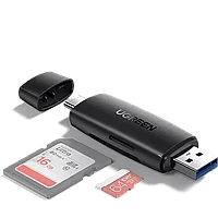 Кардридер Ugreen CM304 Multifunction Type-C + USB TF/SD 3.0 Чёрный