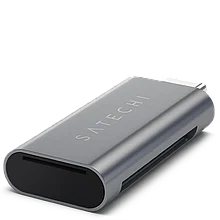Кардридер Satechi Aluminum Type-C, USB 3.0, Micro/SD Серый космос