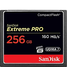 Карта памяти SanDisk Extreme Pro CF 256 GB VPG 65, UDMA 7