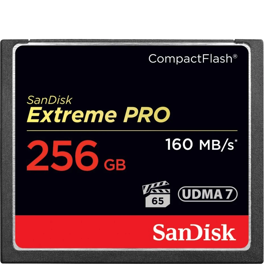 Карта памяти SanDisk Extreme Pro CF 256 GB VPG 65, UDMA 7 - фото 1 - id-p226761468
