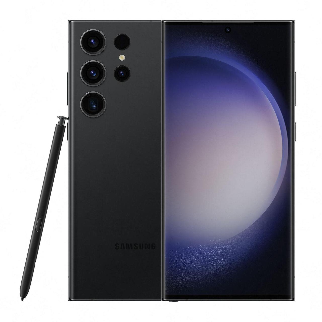 Смартфон Samsung SM-S918B Galaxy S23 Ultra 512Gb 12Gb черный фантом моноблок 3G 4G 2Sim 6.8" 1440x3088 Android - фото 1 - id-p226754963