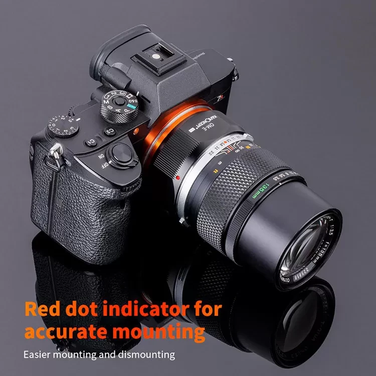 Адаптер K&F Concept M16105 объектива OM на камеру E-mount - фото 5 - id-p226744585