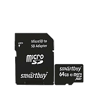 Карта памяти SmartBuy MicroSDXC 64 Гб Class 10