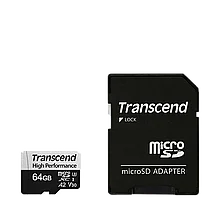 Карта памяти Transcend MicroSDXC High Endurance 350V 64 Гб UHS-I Class 1 (U1), Class 10