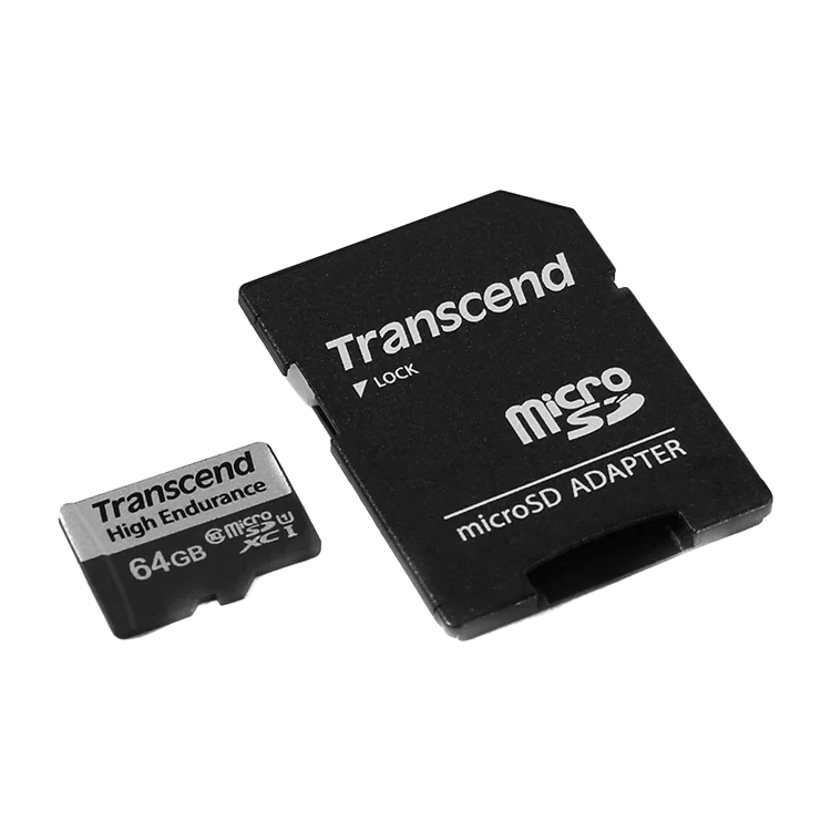 Карта памяти Transcend MicroSDXC High Endurance 350V 64 Гб UHS-I Class 1 (U1), Class 10 - фото 2 - id-p226761509