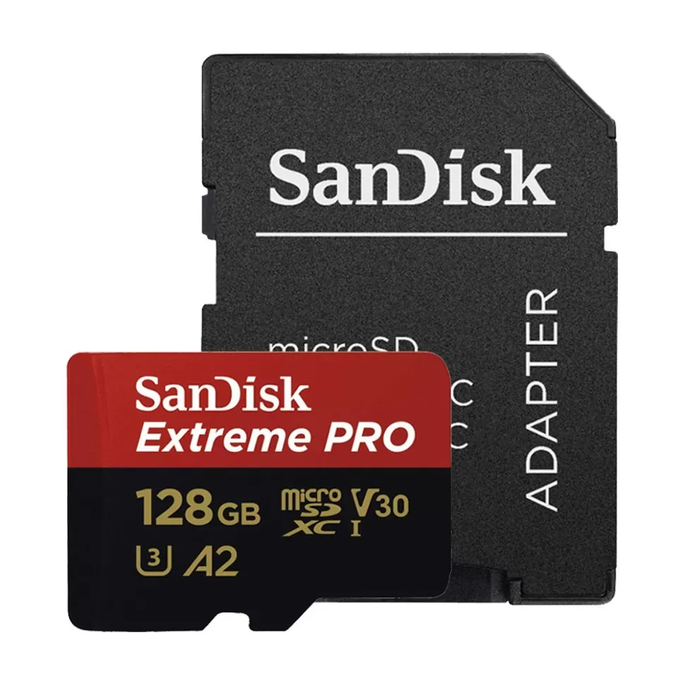 Карта памяти SanDisk Extreme Pro microSDXC 128Gb UHS-I U3 + SD Adapter - фото 3 - id-p226761512