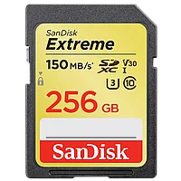 Карта памяти Sandisk Extreme SDXC Card 256GB V30 UHS-I U3