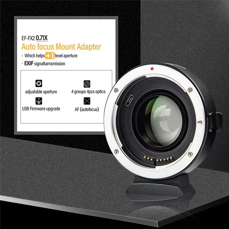 Адаптер Viltrox EF-FX2 для объектива Canon EF на байонет X-mount - фото 4 - id-p226744596
