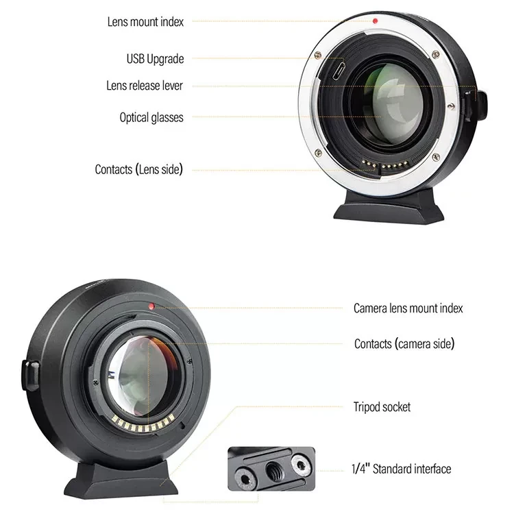 Адаптер Viltrox EF-FX2 для объектива Canon EF на байонет X-mount - фото 6 - id-p226744596