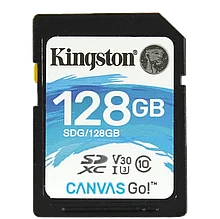 Карта памяти Kingston SDXC 128Gb V30 UHS-I U3