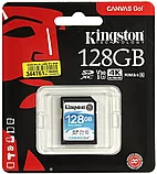 Карта памяти Kingston SDXC 128Gb V30 UHS-I U3, фото 2