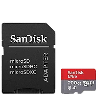 Карта памяти SanDisk Ultra microSDXC 200Gb UHS-I U1 Class10 + SD Adapter