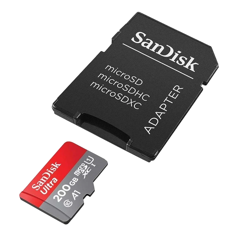 Карта памяти SanDisk Ultra microSDXC 200Gb UHS-I U1 Class10 + SD Adapter - фото 2 - id-p226761527